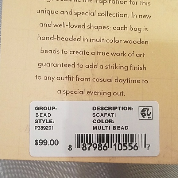 Beaded p389201 scafati multi bead NWT - Picture 4 of 4